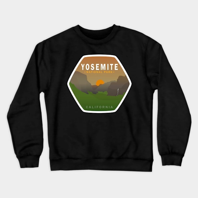 Yosemite Sunset Crewneck Sweatshirt by AnthonyAyy